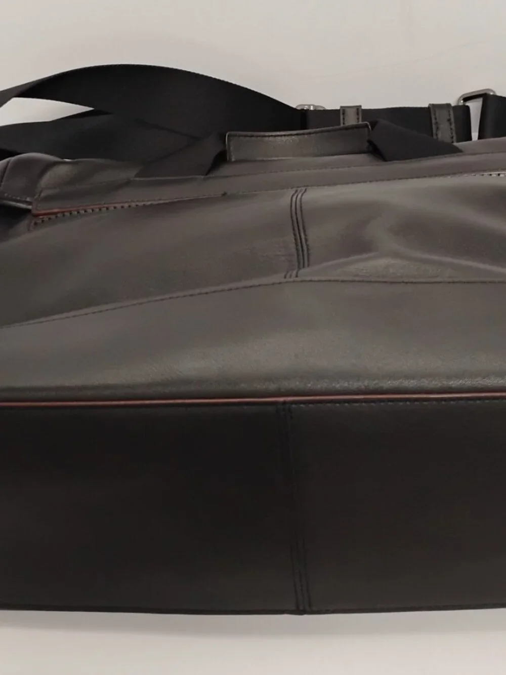 Coach Ranger Messenger F79902 Black Leather Laptop Bag